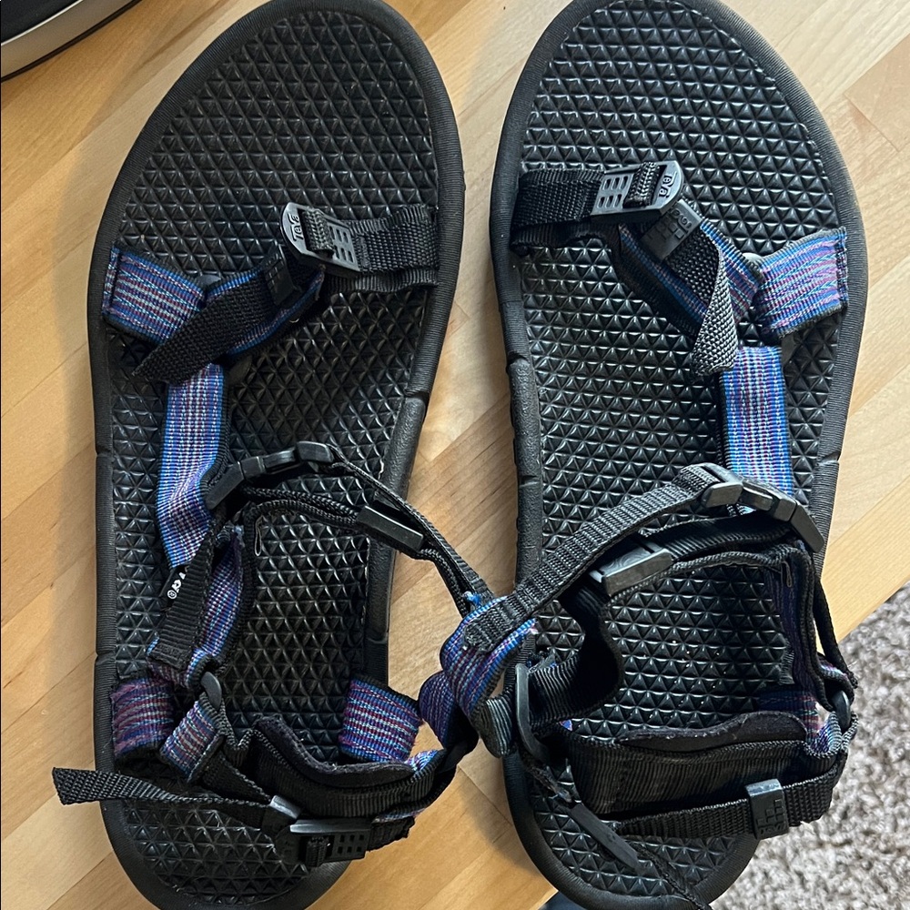 Teva Black and Blue Sandals